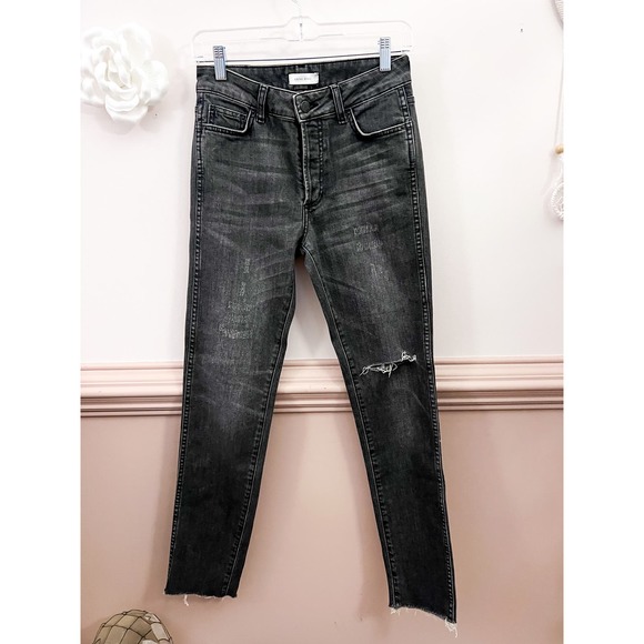 ANINE BING Denim - Anine Bing Kara Slim High Rise Jeans Size 26 NWT Grey